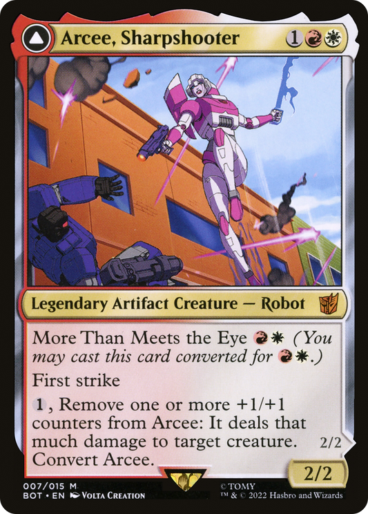 Arcee, Sharpshooter // Arcee, Acrobatic Coupe (BOT-007)