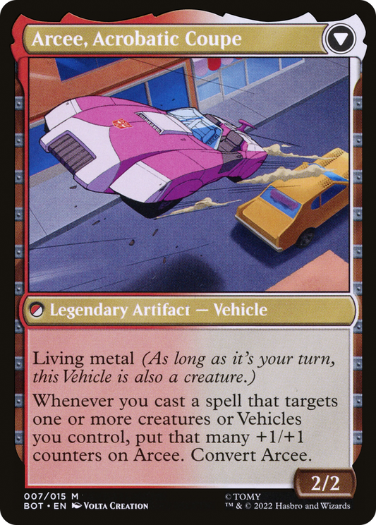 Arcee, Sharpshooter // Arcee, Acrobatic Coupe (BOT-007) (Foil)