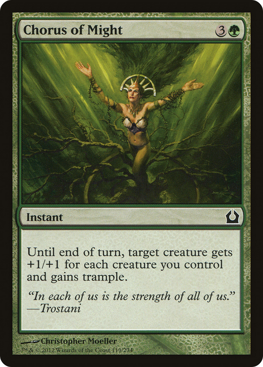 Chorus of Might (RTR-119) (Foil)