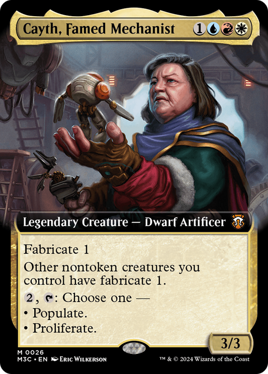 Cayth, Famed Mechanist (M3C-026) (Extended Art) (Foil)