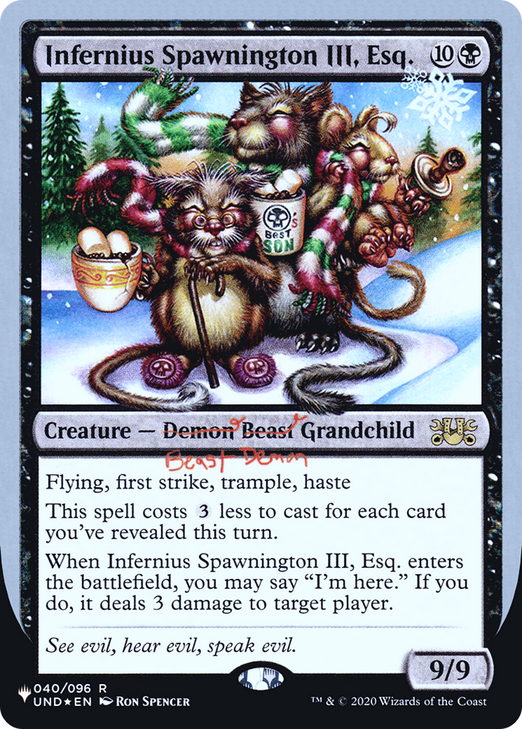 Infernius Spawnington III, Esq. (LIST-021) (Foil)