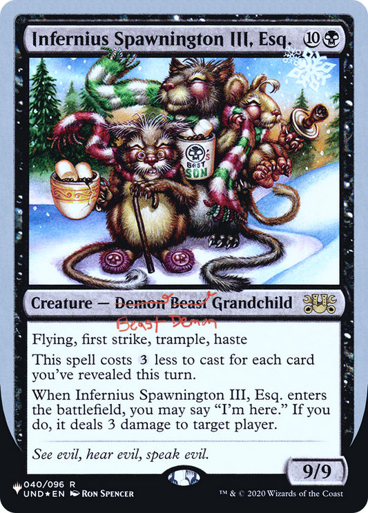 Infernius Spawnington III, Esq. (LIST-021) (Foil)