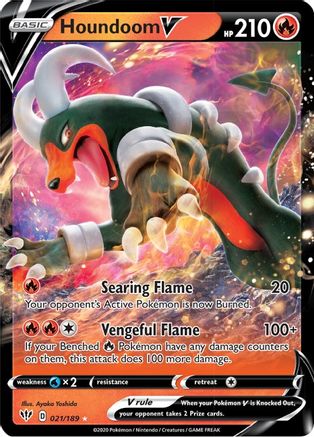 Houndoom V (DAA-021) (Holofoil)