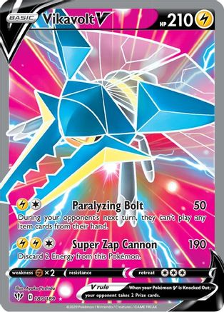 Vikavolt V (Full Art) (DAA-180) (Holofoil)