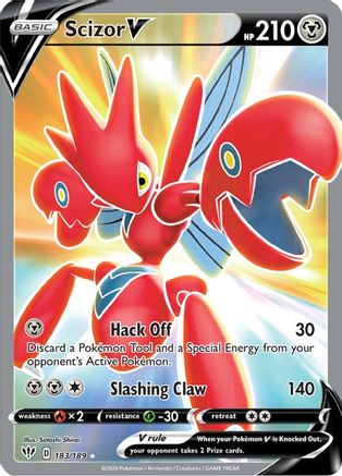 Scizor V (Full Art) (DAA-183) (Holofoil)