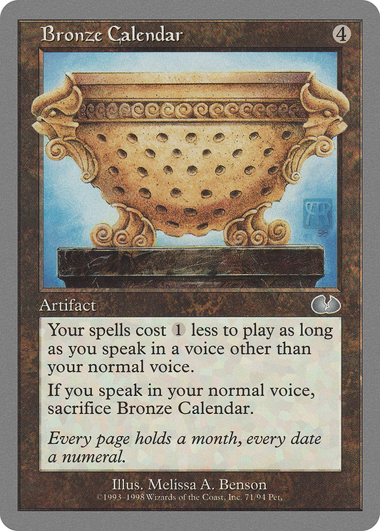 Bronze Calendar (UGL-071)