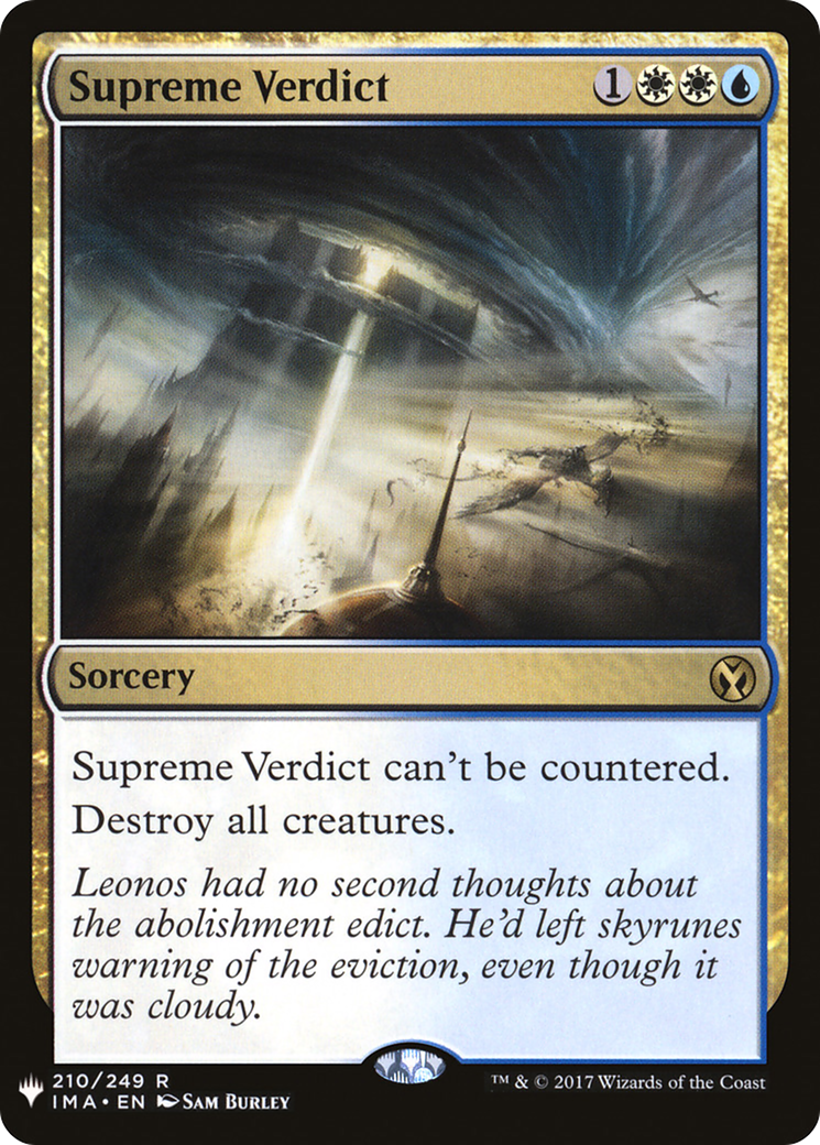 Supreme Verdict (LIST-IMA-210)