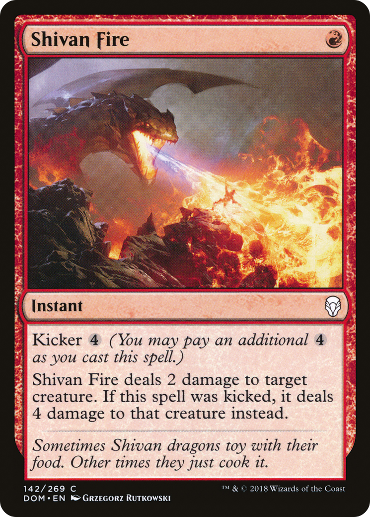 Shivan Fire (DOM-142) (Foil)