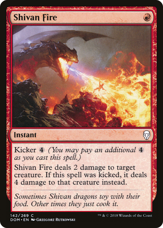 Shivan Fire (DOM-142) (Foil)