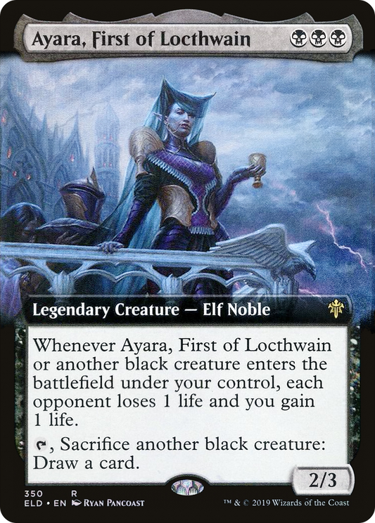 Ayara, First of Locthwain (ELD-350) (Extended Art) (Foil)