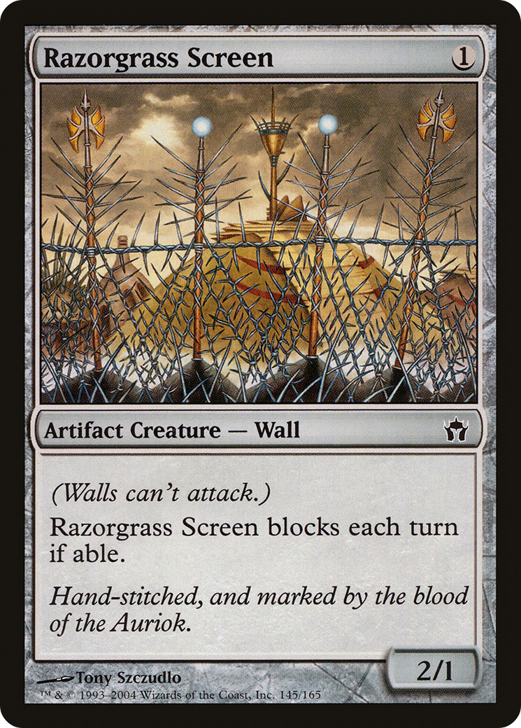 Razorgrass Screen (5DN-145) (Foil)