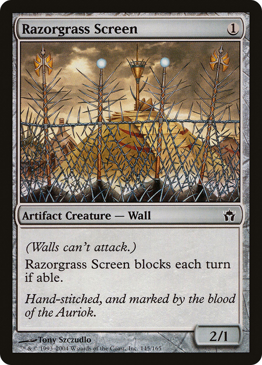 Razorgrass Screen (5DN-145) (Foil)