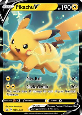 Pikachu V (SSP-SWSH063) (Holofoil)