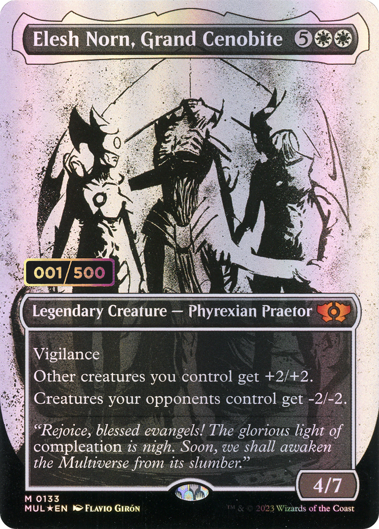 Elesh Norn, Grand Cenobite (MUL-133Z) (Showcase) (Borderless) (Foil) (Serialized)
