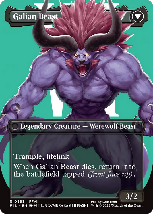 Vincent Valentine // Galian Beast (FIN-383) (Borderless) (Foil)