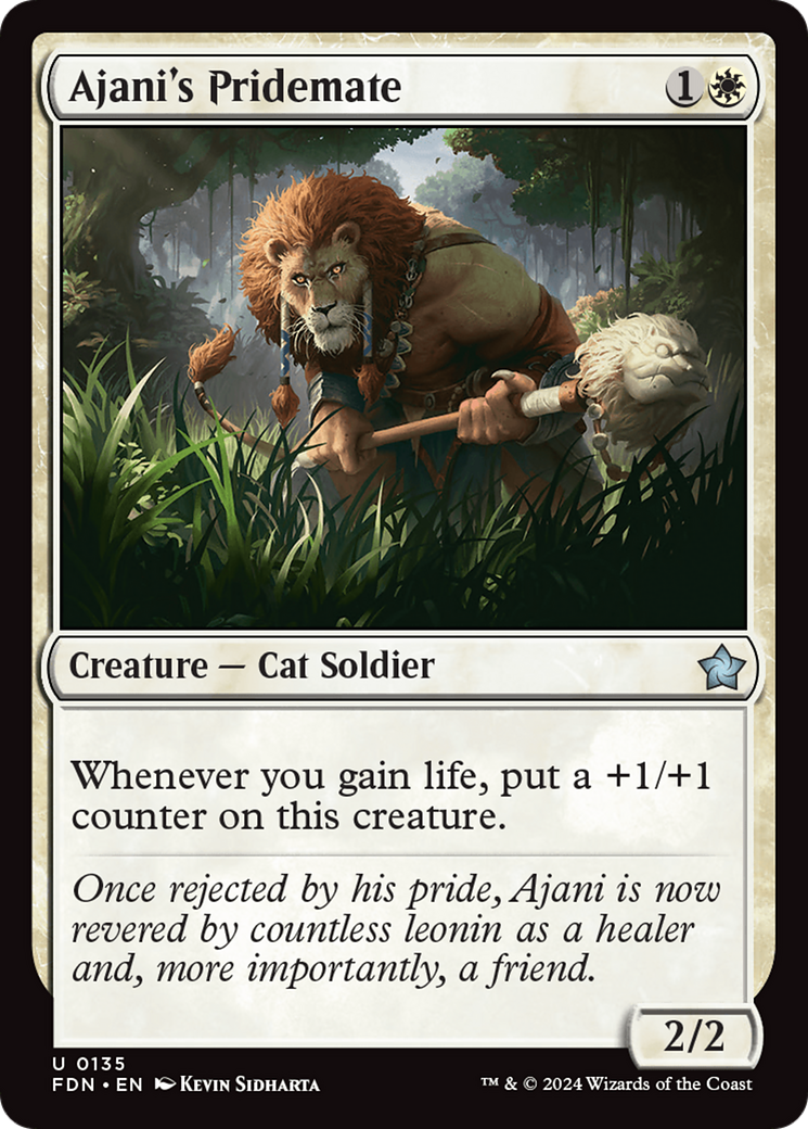 Ajani's Pridemate (FDN-135) (Foil)