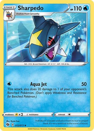 Sharpedo (CPA-012) (Reverse Holofoil)