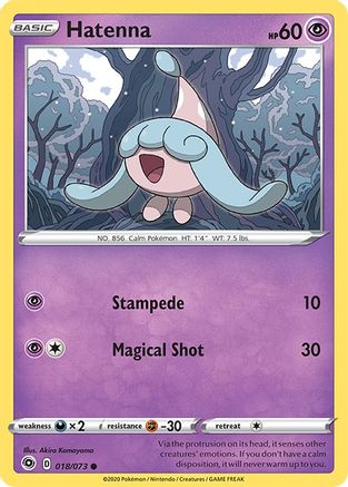 Hatenna (CPA-018) (Reverse Holofoil)