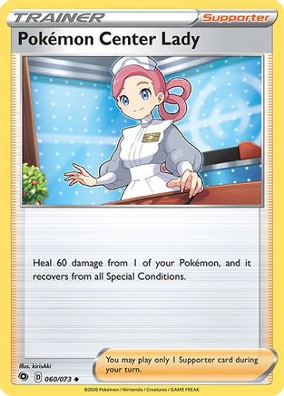 Pokemon Center Lady (CPA-060) (Reverse Holofoil)