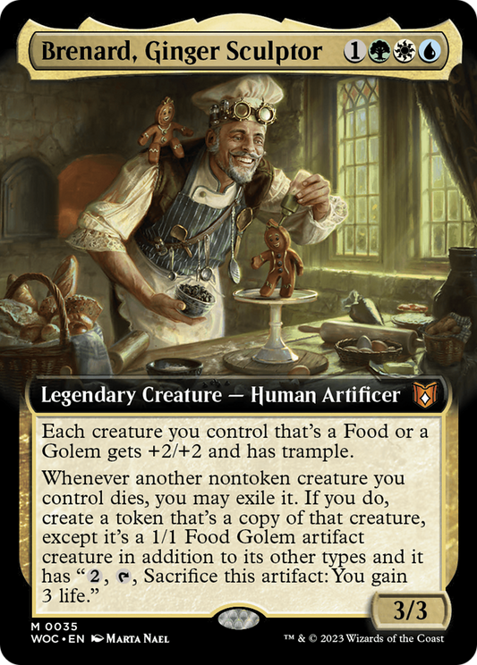 Brenard, Ginger Sculptor (WOC-035) (Extended Art) (Foil)