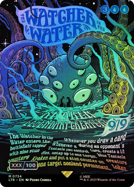 The Watcher in the Water (LTR-734Z) (Borderless) (Foil) (Serialized)