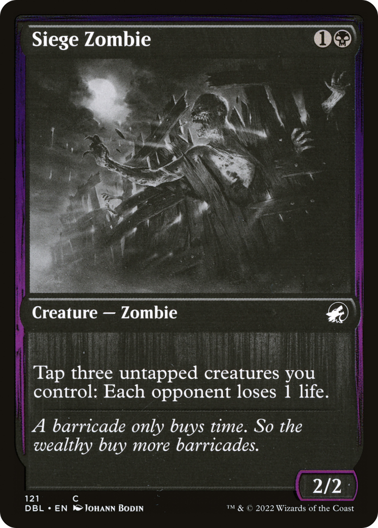 Siege Zombie (DBL-121) (Foil)