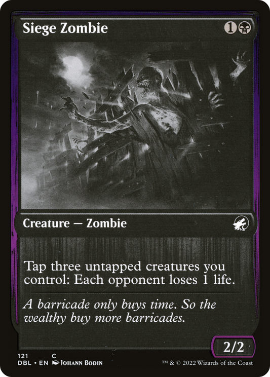 Siege Zombie (DBL-121) (Foil)