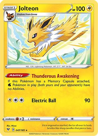Jolteon (VIV-047) (Reverse Holofoil)