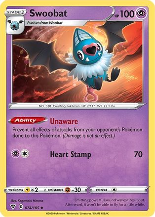 Swoobat (VIV-074) (Reverse Holofoil)