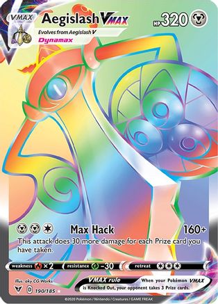 Aegislash VMAX (Secret) (VIV-190) (Holofoil)