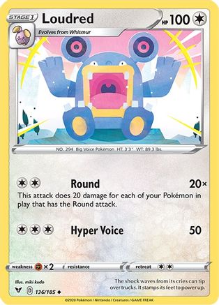 Loudred (VIV-136) (Reverse Holofoil)
