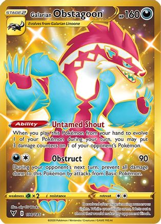 Galarian Obstagoon (Secret) (VIV-198) (Holofoil)