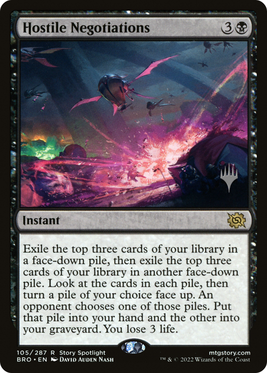Hostile Negotiations (PPBRO-105P) (Foil)
