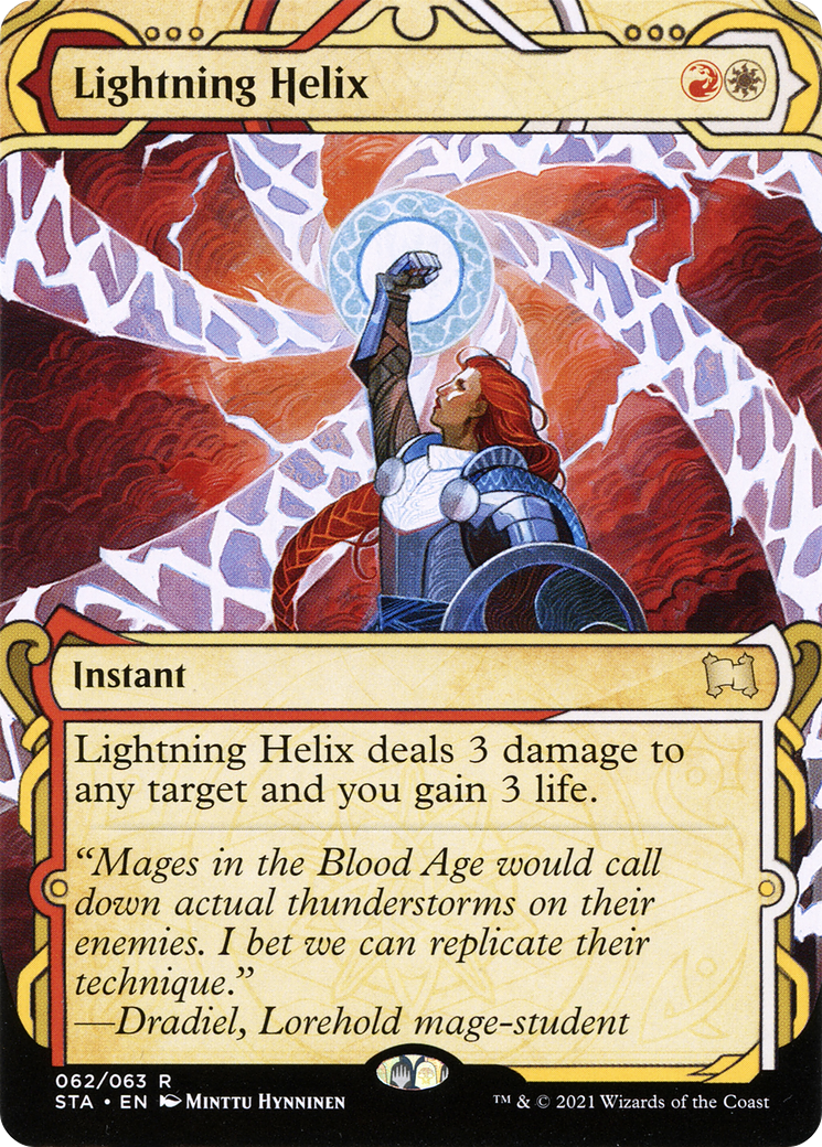Lightning Helix (STA-062) (Showcase) (Borderless)