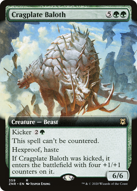 Cragplate Baloth (ZNR-359) (Extended Art) (Foil)