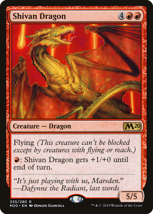 Shivan Dragon (M20-335)