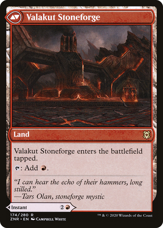Valakut Awakening // Valakut Stoneforge (ZNR-174) (Foil)