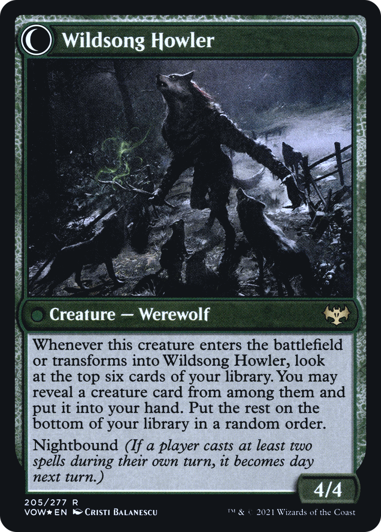 Howlpack Piper // Wildsong Howler (PRE-205S) (Foil)