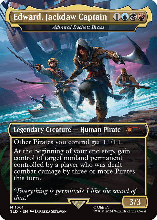 Edward, Jackdaw Captain / Admiral Beckett Brass (SLD-1561) (Borderless)
