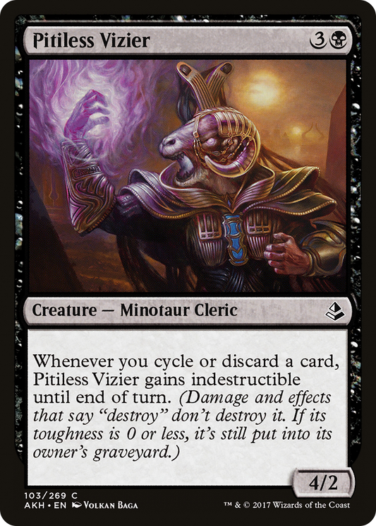Pitiless Vizier (AKH-103) (Foil)