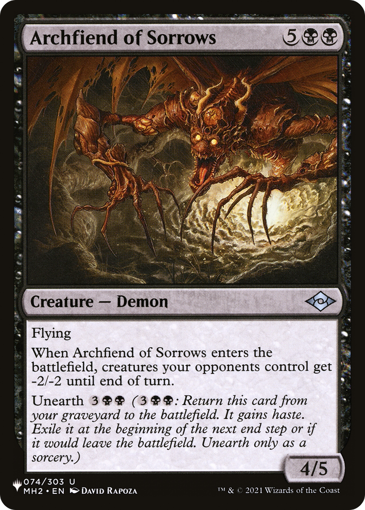 Archfiend of Sorrows (LIST-MH2-74)