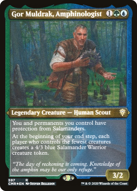 Gor Muldrak, Amphinologist (CMR-597) (Etched Foil)