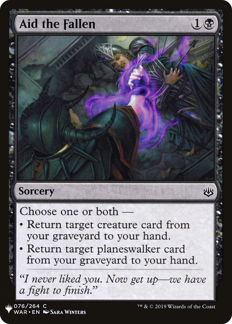 Aid the Fallen (LIST-WAR-76)