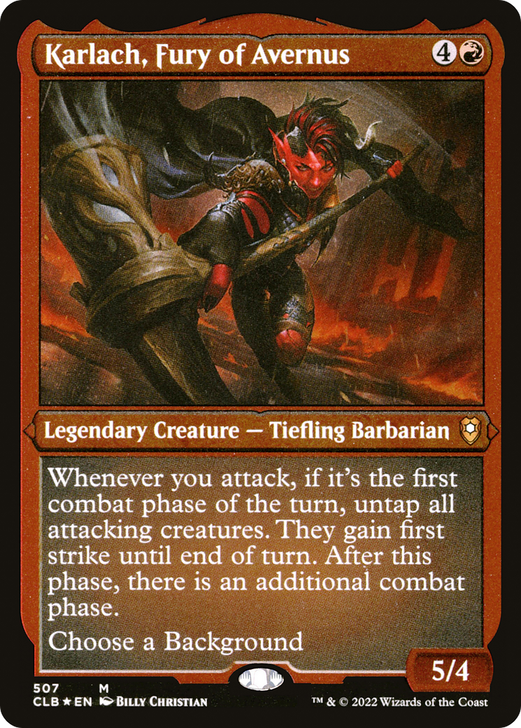 Karlach, Fury of Avernus (CLB-507) (Etched Foil)
