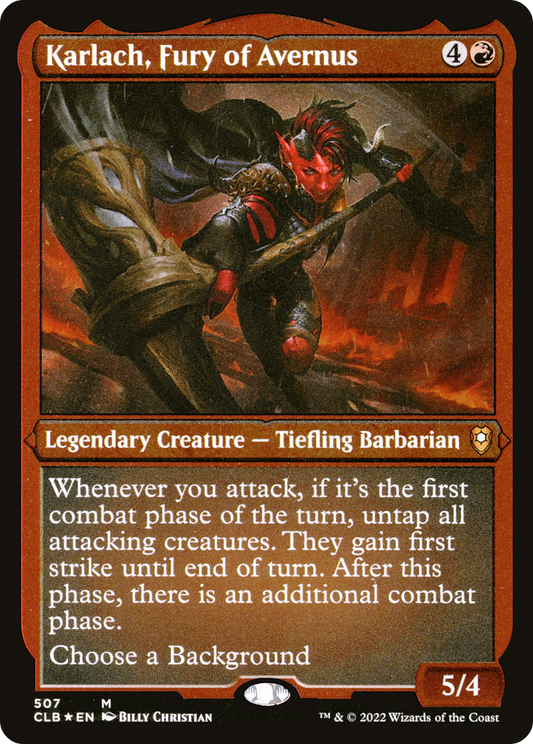 Karlach, Fury of Avernus (CLB-507) (Etched Foil)
