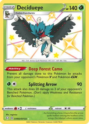 Decidueye (SHFSV-SV003) (Holofoil)