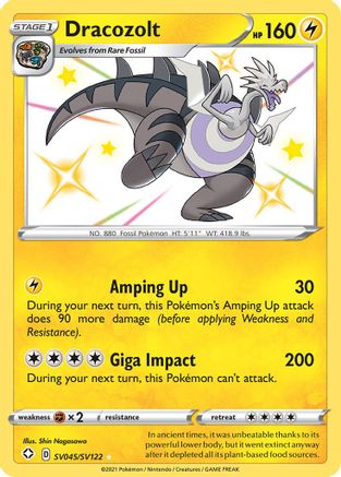 Dracozolt (SHFSV-SV045) (Holofoil)