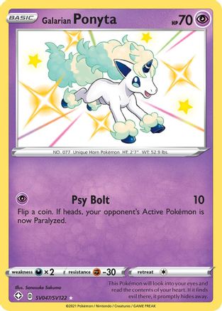 Galarian Ponyta (SHFSV-SV047) (Holofoil)