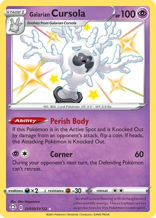 Galarian Cursola (SHFSV-SV050) (Holofoil)