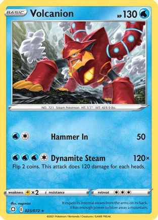 Volcanion (SHF-025) (Reverse Holofoil)
